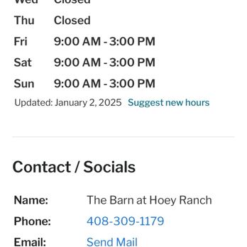 The Barn At Hoey Ranch - Open Friday, Saturday, Sunday - Antiques Near Me - Gilroy, California The Barn At Hoey Ranch - Open Friday, Saturday, Sunday - Antiques Near Me - Gilroy, California