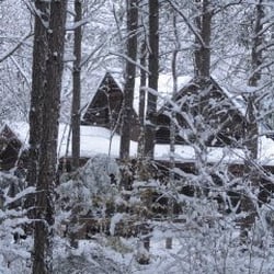 The Cabin Farm - The Barn House in the snow