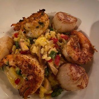 Rosie O'Grady's - Grilled Jumbo Shrimp & Sea Scallop Risotto - Irish Near Me - New York, New York Rosie O'Grady's - Grilled Jumbo Shrimp & Sea Scallop Risotto - Irish Near Me - New York, New York