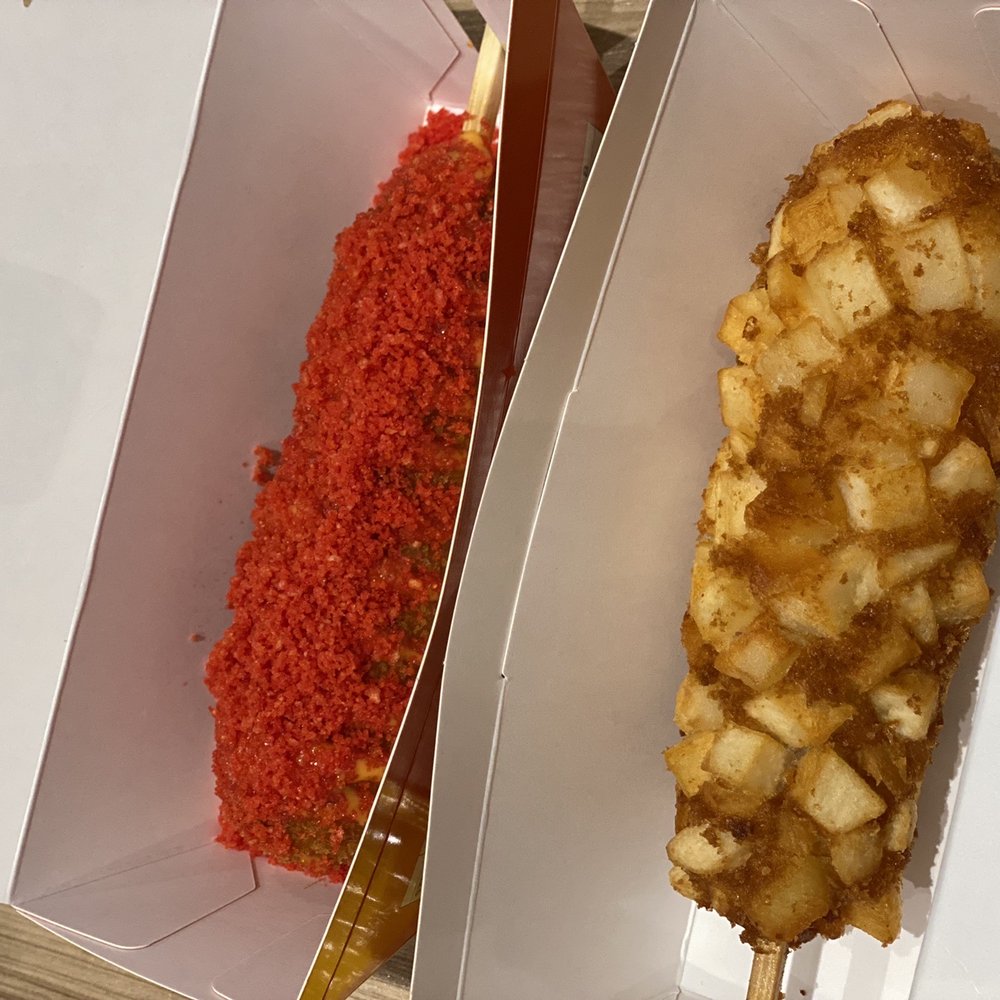 Mr Cow - Flaming Cheetah and potato one - Hot Dogs Near Me - Aiea, Hawaii