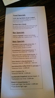 Menu photo 4 The Old Angle Tavern Cleveland, OH Menu photo 4 The Old Angle Tavern Cleveland, OH