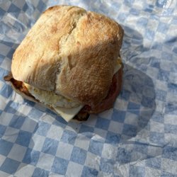 Sweet Retreat & Espresso - Breakfast Sandwich on Ciabatta
