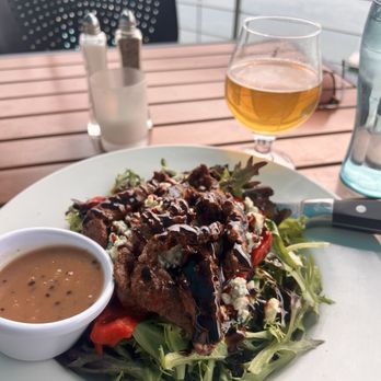 The Griffon Brewery and Gastropub - Black and bleu salad with glutenberg blonde - Lounges Near Me - Lewiston, New York The Griffon Brewery and Gastropub - Black and bleu salad with glutenberg blonde - Lounges Near Me - Lewiston, New York