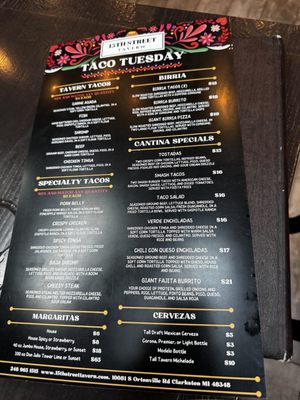 Menu photo 1 15th Street Tavern Clarkston, MI