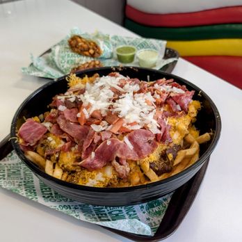 Tom's #1 - 7lbs of Chili fries & Chilifry burrito - Burgers Near Me - Ontario, California Tom's #1 - 7lbs of Chili fries & Chilifry burrito - Burgers Near Me - Ontario, California