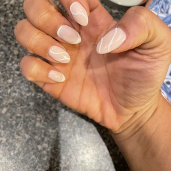 Trendy Nails And Spa - Dip powder manicure with design - Nail Salons Near Me - Braintree, Massachusetts