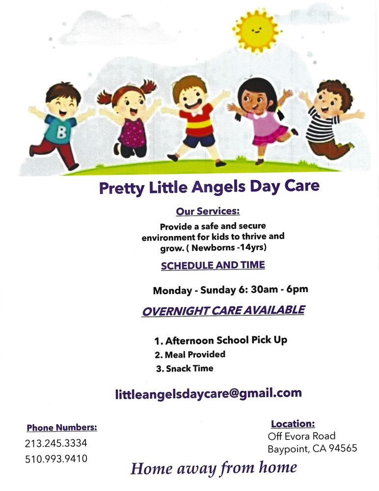 Pretty Little Angels Day Care - childcare center in Bay Point, CA