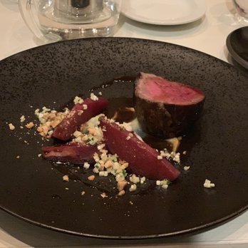 Partage - Filet w/red wine poached pears - French Near Me - Las Vegas, Nevada