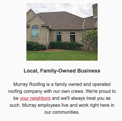 Slide of Murray Roofing