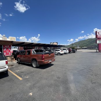 Red Baron Drive-In - cars parked in a parking lot - Fast Food Near Me - Afton, Wyoming Red Baron Drive-In - cars parked in a parking lot - Fast Food Near Me - Afton, Wyoming