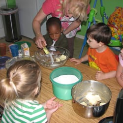 Kids Cottage Inhome Preschool/Childcare - Stirring it up at "Kid's Cottage!"