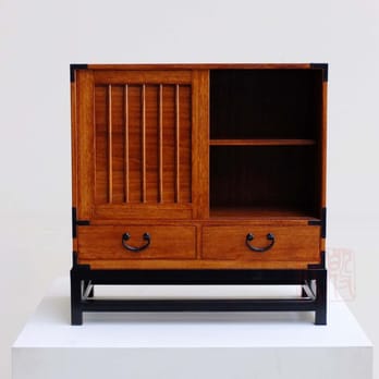 Eastern Classics - KB42, Measurements: 22 1/2"W x 12 1/4"D x 19"H Material: Kiri Wood Finish: Teak or Espresso - Furniture Stores Near Me - Berkeley, California Eastern Classics - KB42, Measurements: 22 1/2"W x 12 1/4"D x 19"H Material: Kiri Wood Finish: Teak or Espresso - Furniture Stores Near Me - Berkeley, California