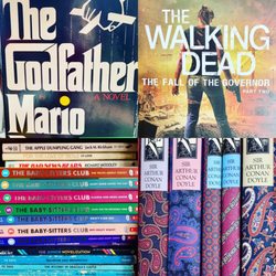 Book Inn - A small sample of the different types of books we get in.