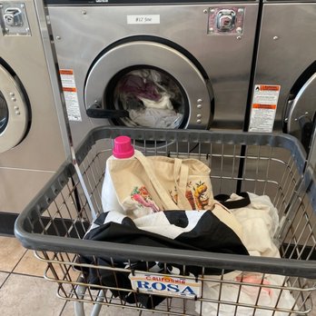  Happy Bubbles Laundry - Carts and machines with name tags - Laundry Services Near Me - North Hollywood, California