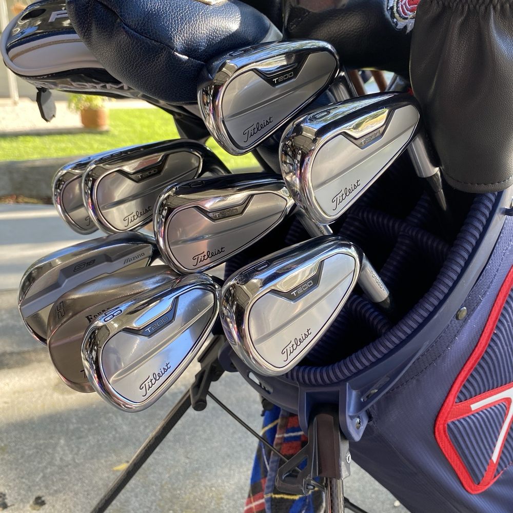 The Golf Mart - My golf bag with my "sweet" Titleist T200's - Golf Equipment Near Me - Escondido, California The Golf Mart - My golf bag with my "sweet" Titleist T200's - Golf Equipment Near Me - Escondido, California
