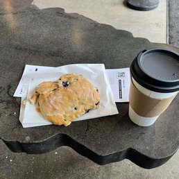 Light roast Drip Coffee - 16 oz And a blueberry Scones Light roast Drip Coffee - 16 oz And a blueberry Scones