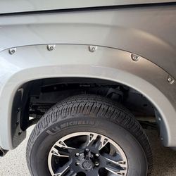 Wrap Your Ride - After- Fender trim clear coated to match truck color