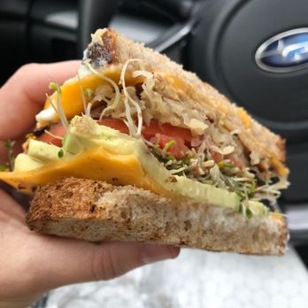 Sissys Cafe - Vegan delight sandwich with cheddar - New American Near Me - Kingston, New York