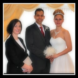 Diamond Ceremonies - Stunning bride - like an image from a bridal magazine!  Good looking groom also.  A love story that began as Olympic athletes.