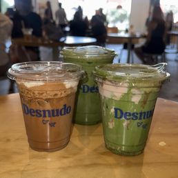 Tiramisu latte and matcha Tiramisu latte and matcha