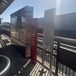 Irwindale Metro Station - Map and emergency call station
