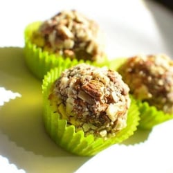 Flex Bites - Cookie Dough Flex Bite rolled in honey almond crunch.