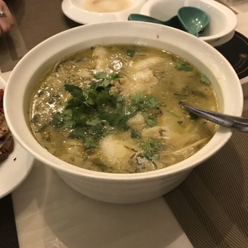 FEY Restaurant - Pickled cabbage sour soup with fish fillet - Szechuan Near Me - Menlo Park, California