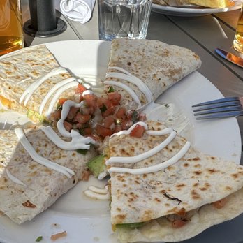 Lighthouse Bar & Grill - Chicken Quesadilla:   2 kinds of cheese, pico de Gallo, avocado & sour cream - Venues & Event Spaces Near Me - Mill Valley, California