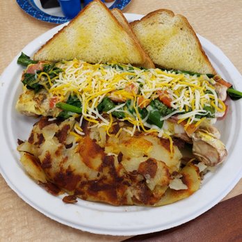 Roy's Breakfast and Lunch - Spinach mushroom omelette - Breakfast & Brunch Near Me - Cypress, Texas Roy's Breakfast and Lunch - Spinach mushroom omelette - Breakfast & Brunch Near Me - Cypress, Texas