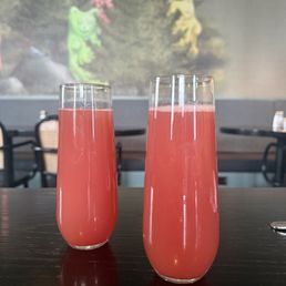 Blood orange gin mimosas