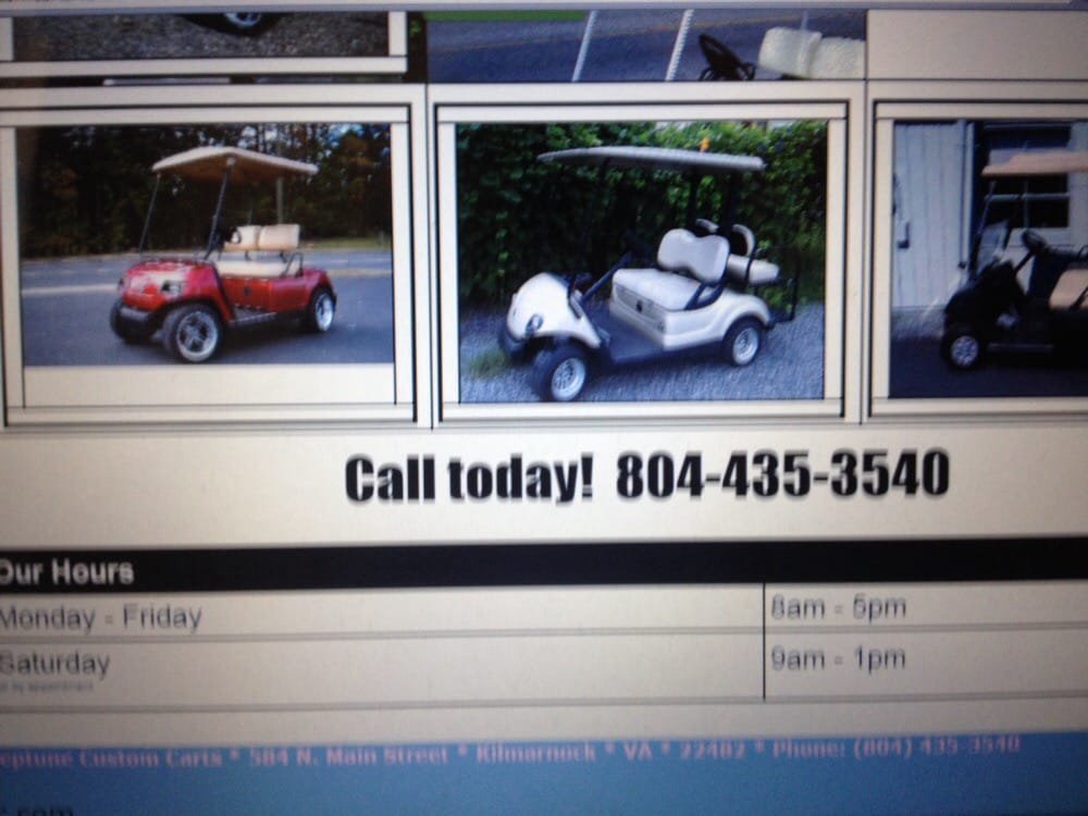 NEPTUNE CUSTOM CARTS Updated October 2024 584 N Main St, Kilmarnock, Virginia Golf Phone