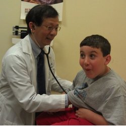 Y Howard Pung, MD - Dr. Pung listening to Luke's lungs