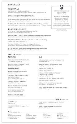 Menu photo 3 El Che Steakhouse & Bar Chicago, IL