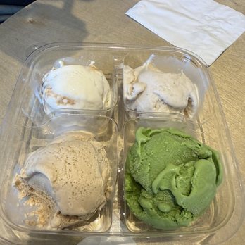 Please Come Again - Miso salted crml, cinnamon malasadas, viet IC,pandan matcha. - Ice Cream & Frozen Yogurt Near Me - Kailua, Hawaii