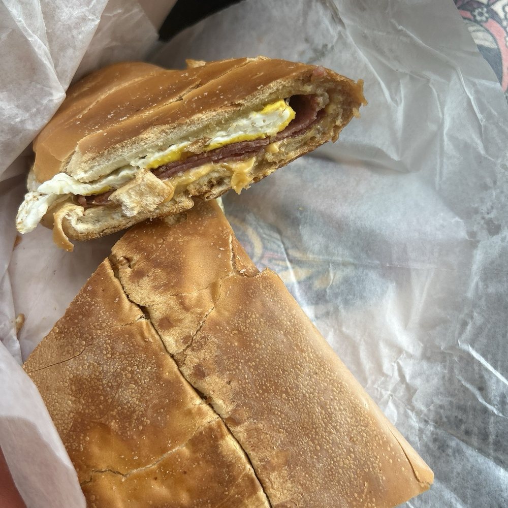 Salami egg and cheese Salami egg and cheese