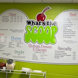 What's the Scoop - Sign with Menu