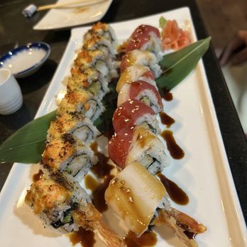 Sakura Restaurant & Sushi Bar - The Leipold Wild Roll and Tonys Special Wild Roll but we subbed the salmon for escolar - Japanese Near Me - Saint Paul, Minnesota Sakura Restaurant & Sushi Bar - The Leipold Wild Roll and Tonys Special Wild Roll but we subbed the salmon for escolar - Japanese Near Me - Saint Paul, Minnesota