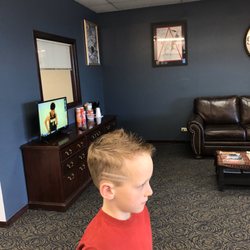 Salon Josie & Barbershop - Taper fade with lines on side Fohawk on tp