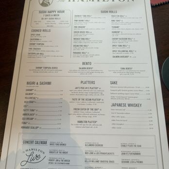 The Hamilton - Menu per 2026 - Seafood Near Me - Washington, DC, District of Columbia The Hamilton - Menu per 2026 - Seafood Near Me - Washington, DC, District of Columbia