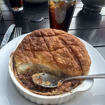 Hilltop Inn Broomfield Denver - Shephards Pie. According to a British friend, who lives in England, this is a massive serving. I thought so too. The pastry was incredible! - Bed & Breakfast Near Me - Broomfield, Colorado Hilltop Inn Broomfield Denver - Shephards Pie. According to a British friend, who lives in England, this is a massive serving. I thought so too. The pastry was incredible! - Bed & Breakfast Near Me - Broomfield, Colorado