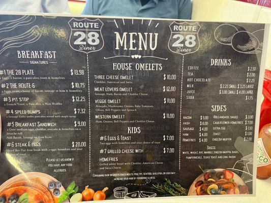 Menu photo 2 Route 28 Diner Yarmouth, MA Menu photo 2 Route 28 Diner Yarmouth, MA