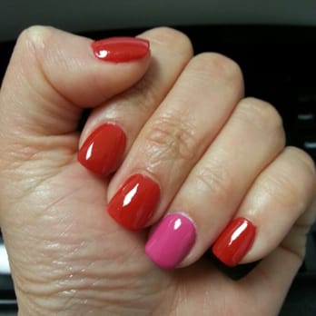 Dynasty Nail - red and pink OPI - Nail Salons Near Me - San Francisco, California