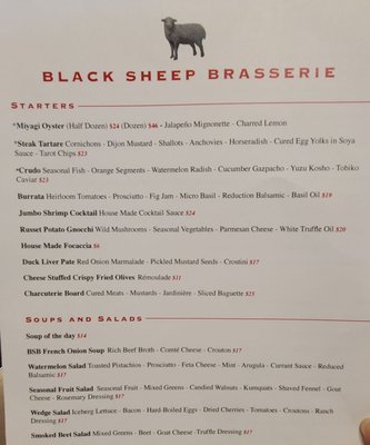 Menu photo 8 Black Sheep Brasserie San Jose, CA