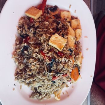 Siamese Express - a plate of rice and tofu - Thai Near Me - Aliso Viejo, California Siamese Express - a plate of rice and tofu - Thai Near Me - Aliso Viejo, California