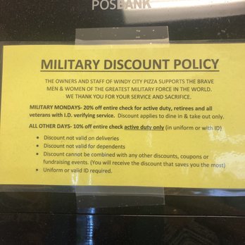 Windy City Pizza - Military discount - Pizza Near Me - Chesapeake, Virginia