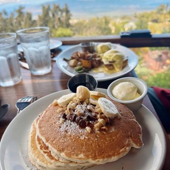 Kula Lodge & Restaurant - Macadamia nut pancakes; not as flavorful without the syrup 6/10 - Breakfast & Brunch Near Me - Kula, Hawaii Kula Lodge & Restaurant - Macadamia nut pancakes; not as flavorful without the syrup 6/10 - Breakfast & Brunch Near Me - Kula, Hawaii