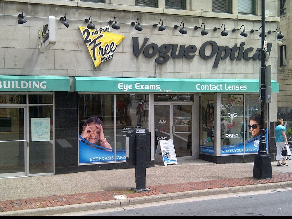 VOGUE OPTICAL Updated October 2024 1645 Barrington St, Halifax