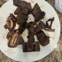 After removing the bones.. and again, this was on a smaller salad plate.