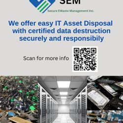 Secure Ewaste Management - Easy & Secure IT Asset Disposal.  #ITAD