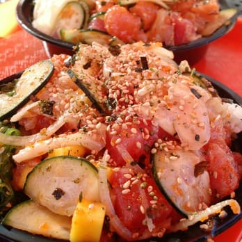All About Poke - Small size w/ tuna and salmon - Seafood Near Me - Studio City, California